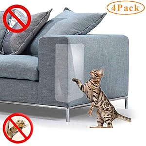 PetIsay Protector de Muebles para Gatos, Protección Contra Arañazos, Protector de Sofá para Sofá, Juego de Fundas, Plástico, 18»Long*12»Wide(2019)
