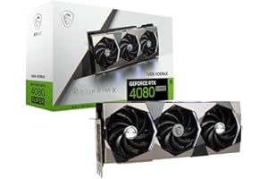 MSI GeForce RTX 4080 Super 16GB SUPRIM X Carte Graphique - 16 Go GDDR6X (23Gbps / 256 Bits), PCIe 4.0 - TRI FROZR 3S (3 x Ventilateurs TORX 5.0), Dual BIOS, RGB - HDMI 2.1a, DisplayPort 1.4a