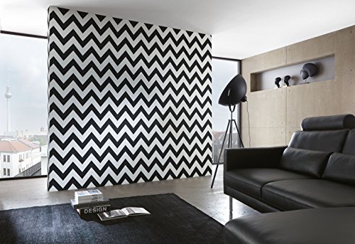 Vlies Tapete Michalsky High Rise Design Streifen weiß schwarz 93943-1 - 3