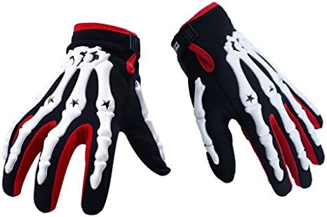 Full Finger Skeleton Motocross Riding Motorcycle Offroad BMX MX ATV Dirt Bike Gloves