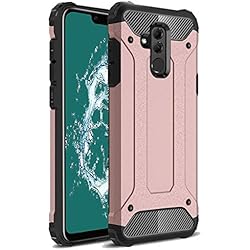 TenYll Huawei Mate 20 Lite Funda, protección contra Golpes de TPU+PC Resistente a arañazos(Doble Capa),para Huawei Mate 20 Lite Funda -Oro Rosa