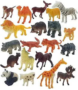 RS STORE ENTERPRISES Animal Toy Figure Set for Kids, Mini Animal World Zoo Model Figure Action Toy Set Collection Toy for Kids.