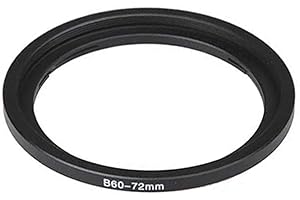 Fotodiox B60 Bayoneta 60 - Pitch 72 mm Anillo Adaptador de Filtro de Hasselblad, Negro anodizado Anillo Adaptador de Filtro de Metal