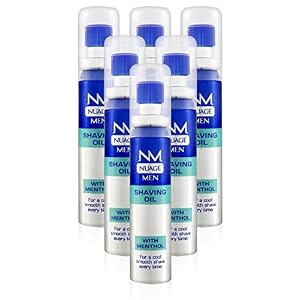 Nuage MEN Shaving Oil Menthol Pre Shave with Pump 20ml (6 Pack)