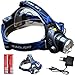 Produktbild Semoss Superheller CREE XML T6 LED Stirnlampe,LED Kopflampe,LED Stirnlampen,LED Kopflampen,Kopfleuchten mit 2 * 18650 Batterien und Ladegerät,Perfekt für Joggen, Gehen,Campen,Lesen,Wandern, für Kinder,Heimwerken und mehr