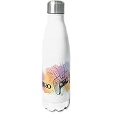 GRAZDesign Childrens Drinking Bottle Personalised Name School Gift Ideas for Beginners to School Thermos Flask Boy Stainless Steel 500 ml Gamer