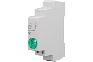 JECTSE Éclairage sur Rail DIN, Voyant LED sur Rail DIN AC DC 230 V Installation Simple pour Zone Résidentielle (GREEN)