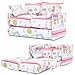 Children's Colourful Fun Pull Out Sofa Bed Sleep Over - Paris