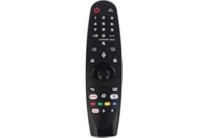 ‎AZURANO azurano Pilot Magic Remote AN-MR20GA, AKB75855501 do 2020 LG Smart TV z funkcją sterowania głosem, funkcją myszy, bezpośrednimi przyciskami dla Netflix, Amazon Video & Rakuten TV (Movies)