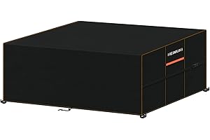 HEIMUNI Pokrowiec na Meble Ogrodowe 220 x 100 x 75cm, Wodoodporny Pokrowiec na Stół Zewnętrzny z Otworami Wentylacyjnymi, Prostokątny Pokrowiec na Stół,Pokrowiec na Stół Oxford na Zewnątrz