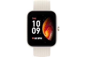 ‎AMAZFIT Amazfit Smartwatch Bip 3 Pro Fitnessuhr mit 1,69" Farbdisplay, Herzfrequenz, SpO2, Schlaf, Stress Minitor, Sportuhr mit GPS, 60+ Sportmodi, 5 ATM wasserdicht