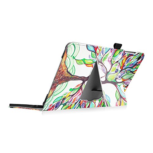 Fintie ASUS ZenPad 3S 10 Z500M Bluetooth Tastatur Hülle Keyboard Case – Ultradünn leicht SmartShell Ständer Schutzhülle mit magnetisch abnehmbar drahtloser Bluetooth Tastatur für Asus ZenPad 3S 10 Z500M 9,7 Zoll (2016 Modell) Tablet-PC, Liebesbaum - 6