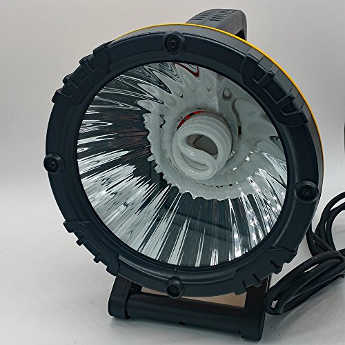 Handleuchte Hand Lampe mit Energiespar Leuchtmittel Energie Spar Strahler tragbar verstellbar IP44 - 3