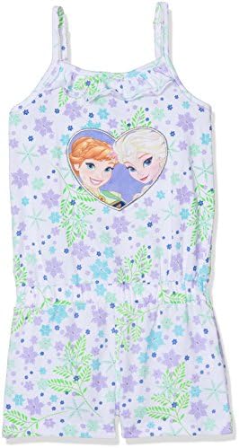 Reine des Neiges Girl's 78890 Jumpsuit, Blanc (Blanc), 10 Years