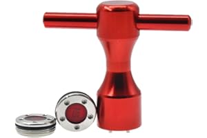 Histar Lot de 2 poids de golf personnalisés rouges + clé rouge pour putters Titleist Scotty Cameron