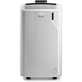 De'Longhi Pinguino PAC EM82, Mobile Klimaanlage für Räume bis zu 80 m³, 9.400 BTU, 2,4 kW, 63 dB, Entfeuchtungsfunktion, Ener