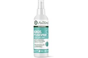 AniForte Fellharmonie Pflegespray Kokos 200 ml – Sanfte Fellpflege für Hunde & Katzen, Entfilzungsspray & Kämmhilfe, für glänzendes Fell mit Kokosduft