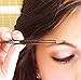 Stainless Steel Precision Tweezers Best for Ingrown Hair, Eyebrow Hair, Facial Hairs - Great for Splinters and Glass Removal - Surgical Steel Pointy Ends Meet Perfectly - Perfect Stocking Stuffer- Black
