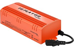 Ignator Balastro Electrónico FoxBox 600W (Plug & Play) Incluye Cable para Reflector 1.5M con Clavija Plug & Play