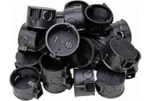 Kopp 343100041 Flush-Mounted Switch Box, Professional Pack, Black, 25 Stück