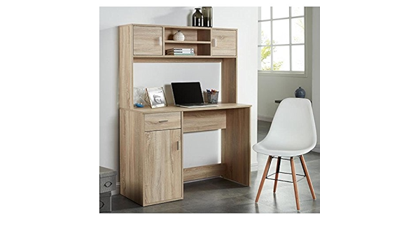 Easy Bureau 110 Cm Avec Rehausse Decor Chene Amazon Fr Cuisine Maison Easy Bureau 110 Cm Avec Rehausse Decor Chene Amazon Fr Cuisine Maison