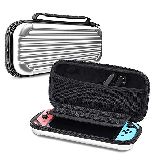SAffe Nintendo Switch Tasche, Harte Reisetasche/Aufbewahrungstasche/ Schutzhlle/Tragtasche fr Nintendo Switch Konsole & Zubehr (Silber) SAffe Nintendo Switch Tasche, Harte Reisetasche/Aufbewahrungstasche/ Schutzhlle/Tragtasche fr Nintendo Switch Konsole & Zubehr (Silber)