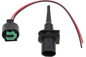 Be In Your Mind 2pcs Capteur de Température d'air Ambiant et Fils de Prise 61138365340 61130005199 65816905133 Compatible avec BMW Mini Capteur de Température d'air Ambiant Extérieur
