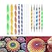 Produktbild Angshop Mandala-Steinmalstift, Punktspitzen, Schablonenpinsel-Set, 13 Stück, flach, 4 mm, 5 mm, 6 mm, 8 mm, 10 mm, 12 mm, 14 mm Durchmesser, 5 Stylus-Eingabestift