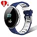 Produktbild Lintelek Smartwatch Sport Fitness Uhr HR Fitness Tracker mit Touchscreen Aktivitäts-Tracker Herzfrequenz Schrittzähler Sport Uhr Fitnessuhr Armbanduhr Withings Steel Uhrenarmband
