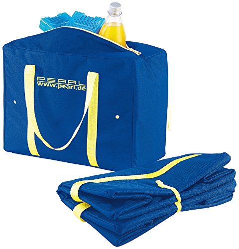 PEARL Größenverstellbare Nylon-Kühltasche 4-21 Liter, EPE-isoliert, faltbar - 2