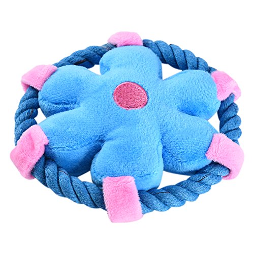 Dog-Plush-Sound-Toy-Puppy-Frisbee-Toy-Flower-Frisbee-Pet-Throwing-Pet-Dog-Bite-Toys-Teether-Squeaker-by-Awhao