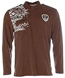  Signum Herren Polo Langarm Shirt Longsleeve Ski Braun L