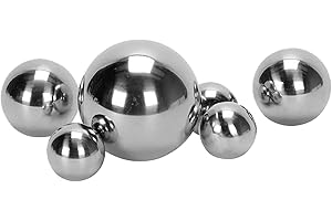 Storm's Gartenzaubereien Dekokugel Schwimmkugeln Silber - Teichkugeln für Teich Miniteich 6er Set aus Edelstahl für die Gartendeko