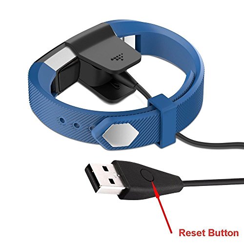 CAVN 2 Packs 55cm Chargeur Fitbit Alta HR Avec Bouton de R  initialisation Chargeur USB Rechargeable C  ble de Charge pour Bracelet Fitbit Alta HR Fitness  Noir