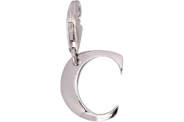 SilberDream Charms - Charm lettre C en argent pour charms colliers bracelets boucles d'oreilles - Argent 925 Sterling - FC70C
