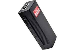 Revotech Gigabit 30W PoE Injector 48V DC Adapter, IEEE 802.3 at/af Active POE+ RJ-45 10/100/1000Mbps, up to 100 Meters (328 Feet), Plug and Play, Non-PoE to PoE Adapter(PSE802G)