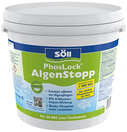 Söll 10896 PhosLock AlgenStopp - Der stärkste Phosphatbinder der Welt - 2,5 kg