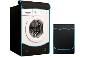 ELECTROHOGAR Vattentätt Tvättmaskinsskydd Frontlastare, 420D | 420D Oxfordtyg, Skydd mot regn, sol och damm, Stl L: 85x60 cm