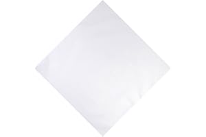 BASIC SENSE Unisex Men Woman Plain Solid Colour 100% Cotton Bandana Head Neck Wrist Handwrap, Wristband, Scarf, 55 x 55cm (22” x 22”)