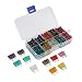 Produktbild teepao Auto Flachsicherung Kit, 100 Stück sortiert Auto Set Truck Standard-Flachsicherung Sortiment 2 A 3 A 5 A 7,5 A 10 A 15 A 20 A 25 A 30 A 35 A Auto Boot LKW SUV Automotive Ersatz Sicherungen