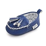 Itaar Babyschuhe Lauflernschuhe PU-Leder Boot Schuhe mit weicher rutschfester Sohle für Babys und Kinder 0-18 Monate