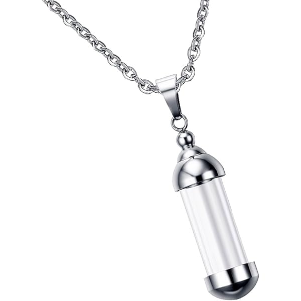 Oinsi Collana in acciaio inox con ciondolo a forma di piuma, per