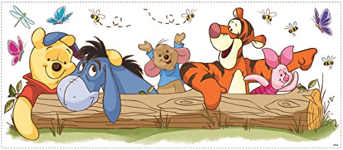 RoomMates RMK2553GM RM - Disney Winnie Puuh und Freunde Freizeitspaß Wandtattoo, PVC, Bunt, 48 x 13 x 2.5 cm