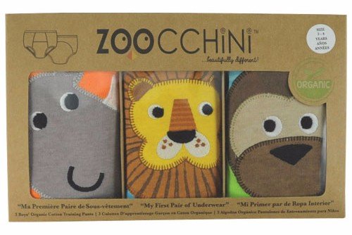 Zoocchini, 100% Organic Cotton Training Pants (set of 3) Boys (3/4years)