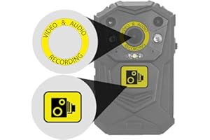 Yellow Body Camera Body Cam Video Recording Stickers CCTV Works With Brifield BR1 BR3 Recall Stealth Scout Drivesmart Defender