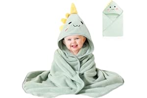DKDXID Toalla Bebe Recien Nacido 80x80 Toalla Bebe con Capucha Niña Capa de Baño Bebe Algodon Toalla Baño Bebe Capucha Albornoz Bebe 1 Año Toallas Ducha Bebe Hooded Baby Towel Bath Toalla Delantal