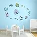 Produktbild DecalMile Regenbogen Fische Wandsticker Meer Wandtattoo Herausnehmbar Vinyl Wandaufkleber Wandbilder für Badezimmer Kinderzimmer Kinder