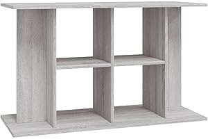 vidaXL Grey Sonoma Aquarium Stand - Versatile 100x40x60 cm Stand - Sturdy Design with Engineered Wood - Modern Home Décor with Storage Function