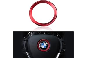 ‎VDARK VDARK Kompatibel mit BMW Zubehör Teile Lenkrad Logo Caps Abdeckungen Abziehbilder Lenkrad Dekoration Ersatz für BMW Innen Aufkleber Visiere Dekorationen 1 3er Reihe 5 Serie 6 7 X1 X3 X5 X6 Rot
