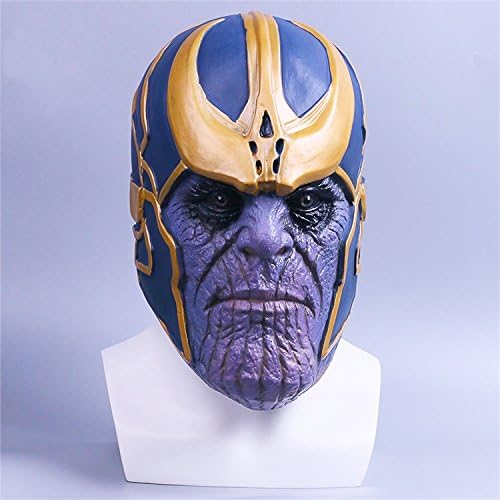 ASENER Thanos Masks Infinity War Cosplay Latex Party Mask, Flexible Helmet Costume Accessory